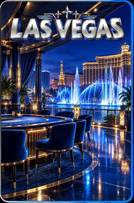 Las Vegas table artwork from Blackjack World Tour