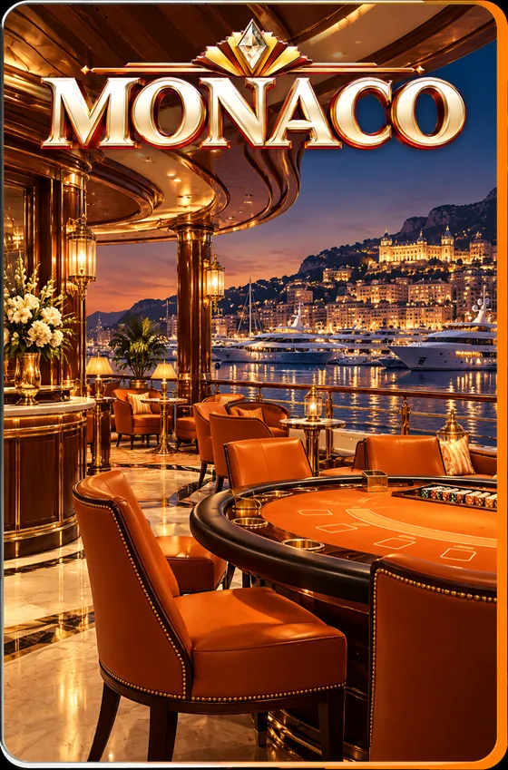Monaco table artwork from Blackjack World Tour