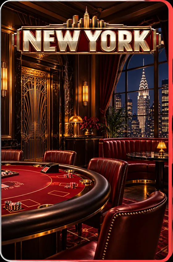 New York table artwork from Blackjack World Tour