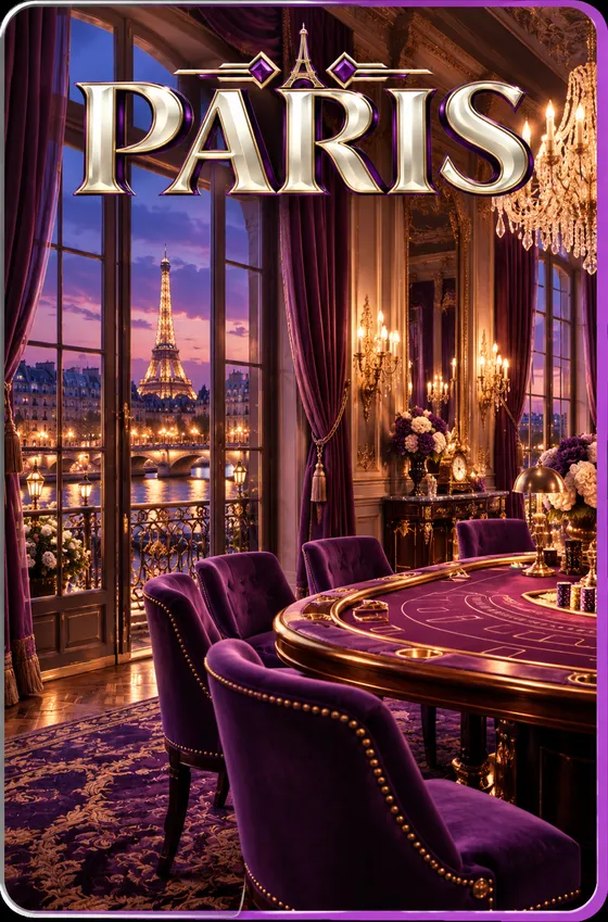 Paris table artwork from Blackjack World Tour