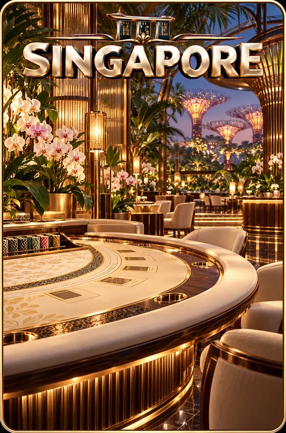 Singapore table artwork from Blackjack World Tour