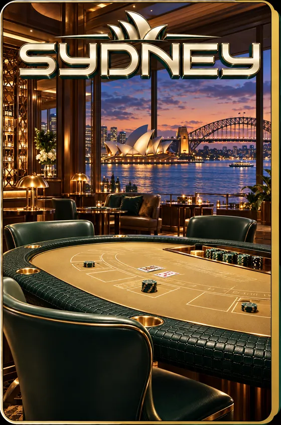Sydney table artwork from Blackjack World Tour